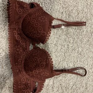 Aerie Lace Brown Bra